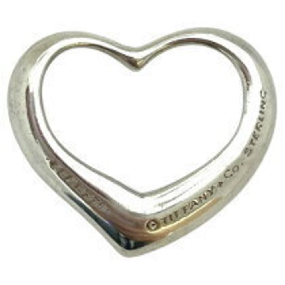 Tiffany Co Open Heart Top Silver SV Jewelry